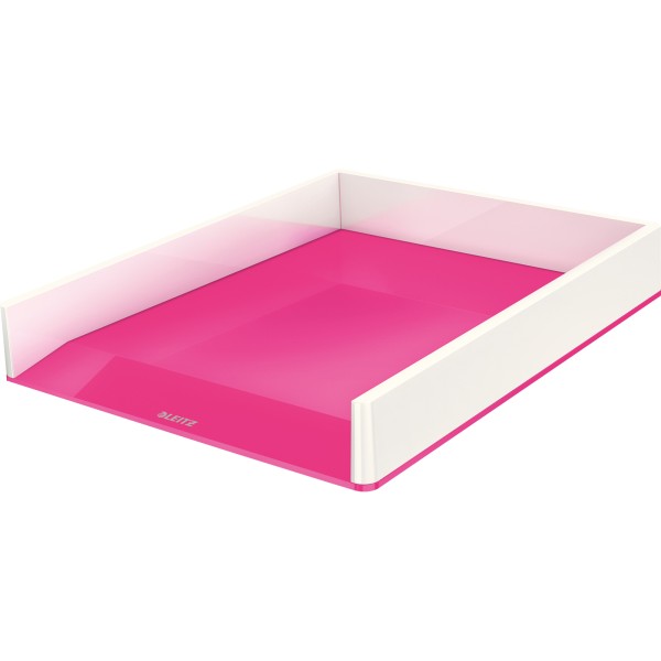 Leitz Briefkorb WOW 53611023 DIN A4 PS weiß/pink