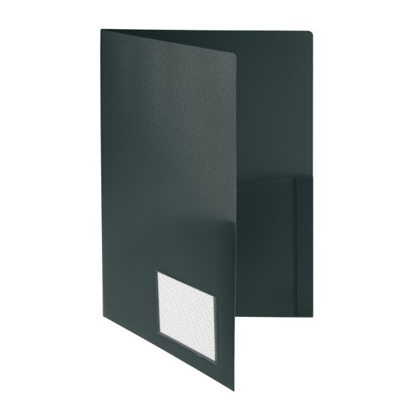 FolderSys Broschürenmappe 10008-30 DIN A4 PP Klarsichttasche schwarz