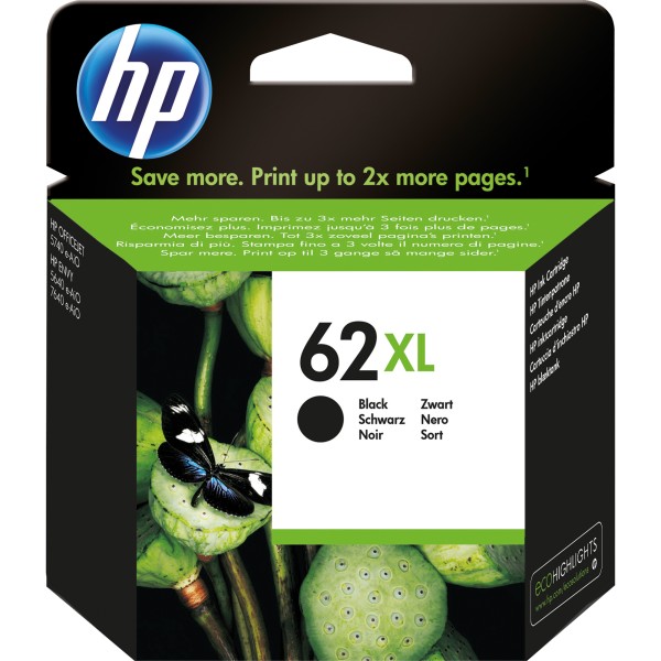 HP Tintenpatrone C2P05AE 62XL 600Seiten schwarz