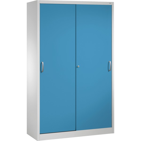 C+P Schwerlastschrank 2059002S10020 Schiebetür 1950x1200x500mm lgr/lbl