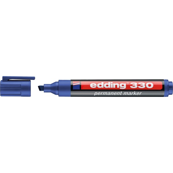 edding Permanentmarker 330 4-330003 1-5mm Keilspitze blau