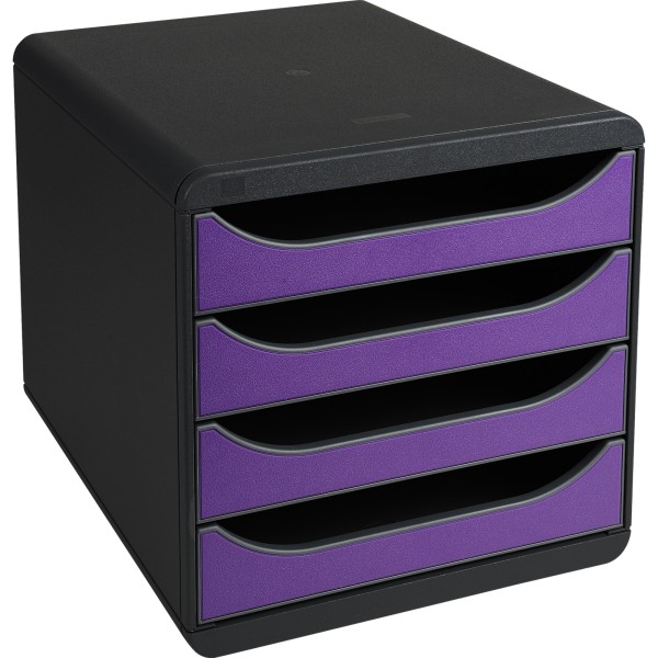Exacompta Schubladenbox BIG-BOX Iderama 310720D 4Sch. violett