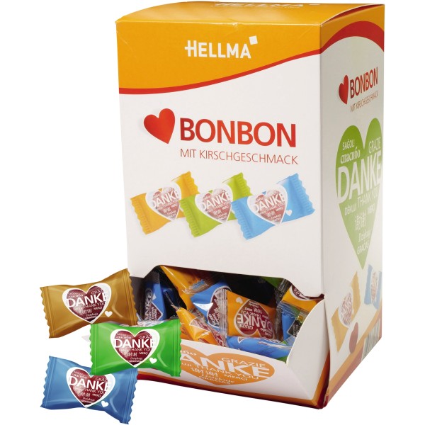 Hellma Süßigkeit Herzbonbons 70000149 200 St./Pack.