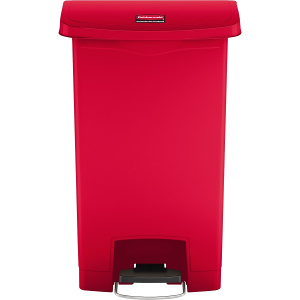 Rubbermaid Tretabfalleimer Slim Jim 1883566 Kunststoff 50l rot