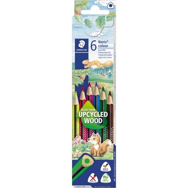 STAEDTLER Buntstift Noris colour 6 187 C6 f. sort. 6 St./Pack.