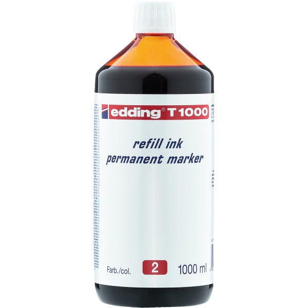 edding Nachfülltusche T1000 4-T1000002 1.000ml rot