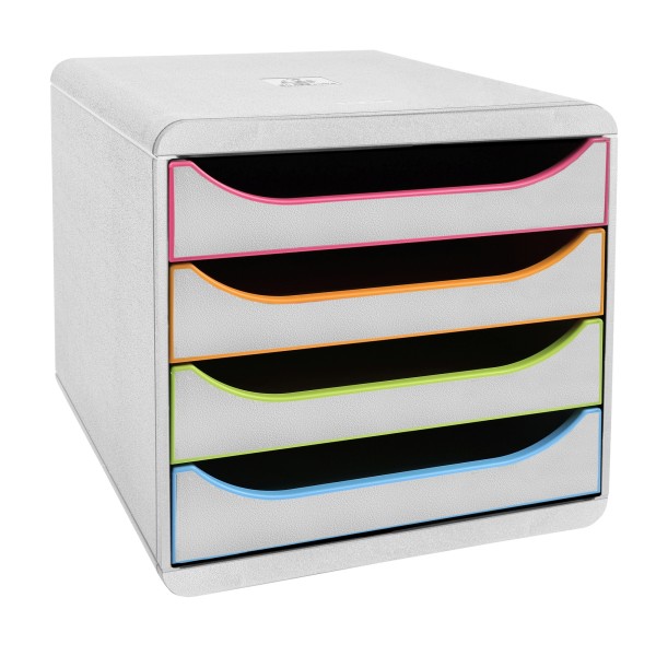 Exacompta Schubladenbox BIG-BOX 310913D 4Sch. harlekin/ws