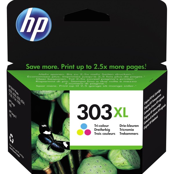 HP Tintenpatrone T6203AE 303XL dT6N03AE dreifarbig C/M/Y