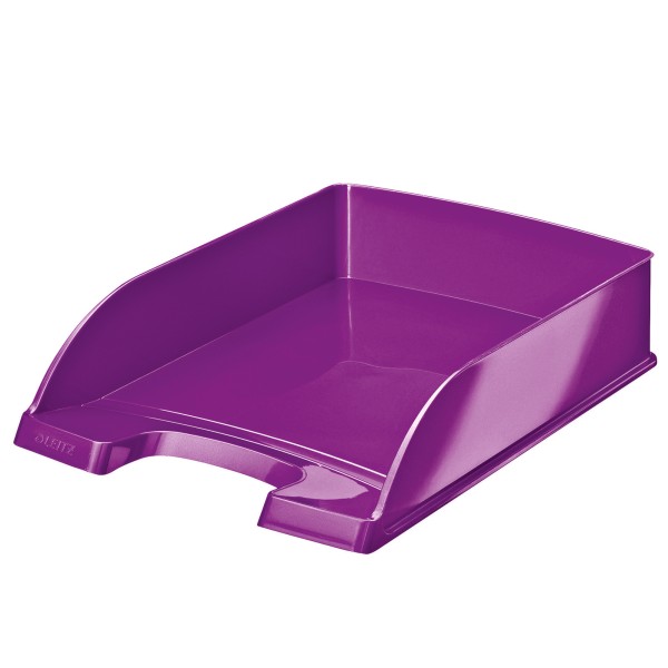 Leitz Briefablage WOW Plus 52263062 DIN A4 stapelbar PS violett