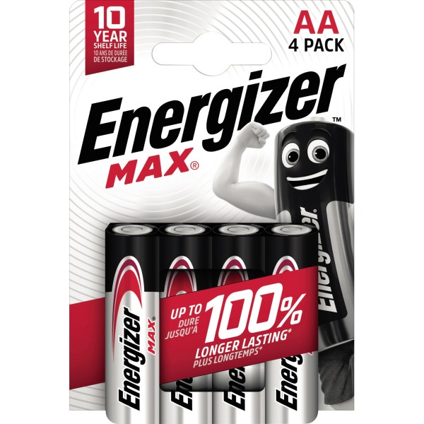 Energizer Batterie Max Alkaline E303323700 AA LR6 4St.