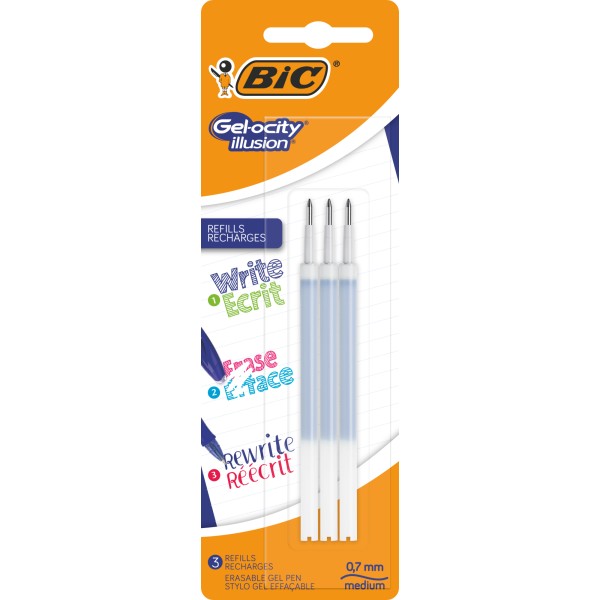 BIC Gelmine Gel-ocity Illusion 505381 bl 3St.