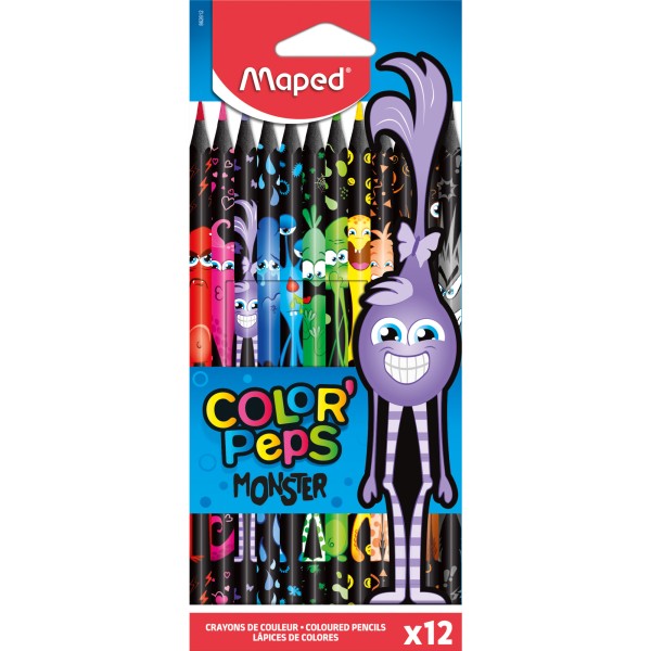 Maped Buntstift Color Peps Black Monster 862612 sort. 12St.