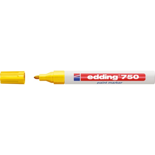 edding Lackmarker 750 4-750005 2-4mm Rundspitze permanent gelb