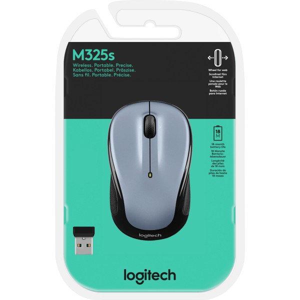 Logitech Maus M325s 910-006813 optisch light silver