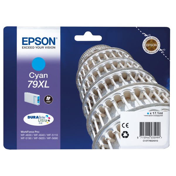 Epson Tintenpatrone C13T79024010 79XL 2.000Seiten cyan