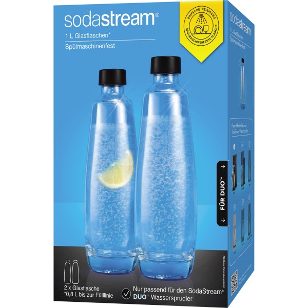 sodastream Glaskaraffe Duo 1047205490 1l 2St.