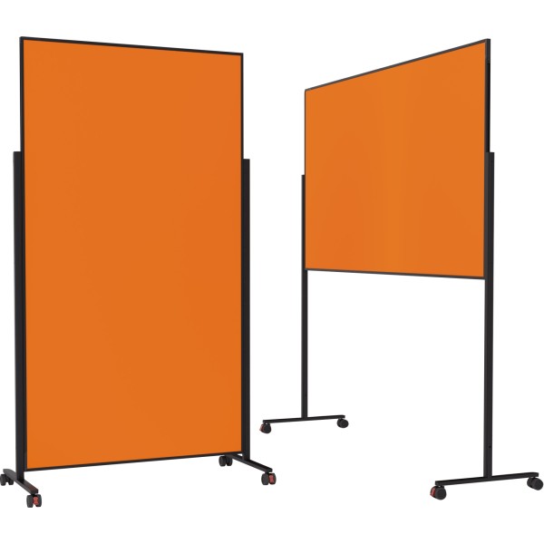 magnetoplan Moderationstafel VarioPin 1181244 Filz sw/orange