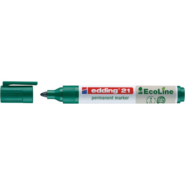 edding Permanentmarker 21 EcoLine 4-21004 1,5-3mm Rundspitze grün