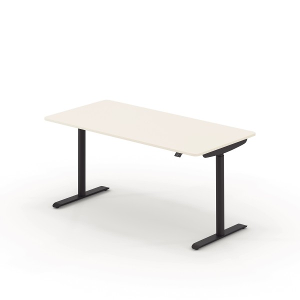 Schreibtisch Sedus se:lab e-desk 160x65-128x80cm schwarz/weiß