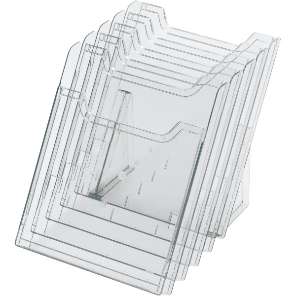 Exacompta Tischprospekthalter 60258D 5Fächer DIN A4 hoch