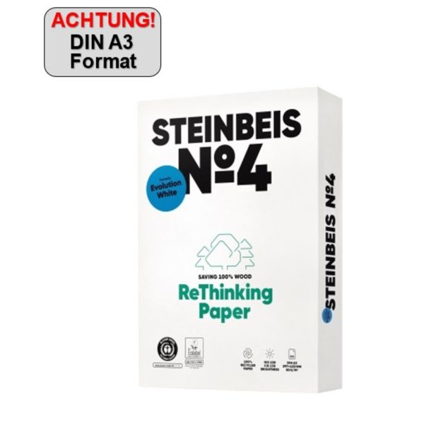 Steinbeis Kopierpapier No.4 ISO 100 K1701666080B A3 500Bl.