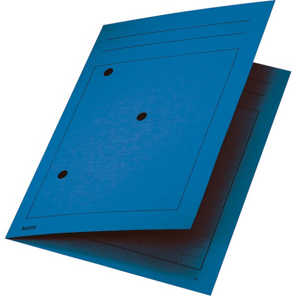 Leitz Umlaufmappe 39980035 DIN A4 3Sichtlöcher Karton blau