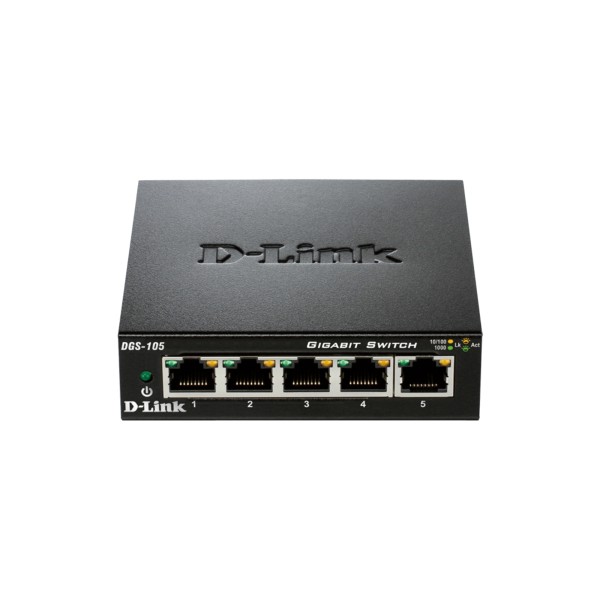 D-Link 5-Port Layer2 Gigabit Switch DGS-105/E