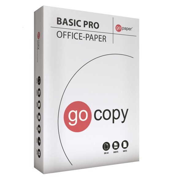 go copy Kopierpapier BASIC PRO 701-34509 A4 70g ws 500Bl.