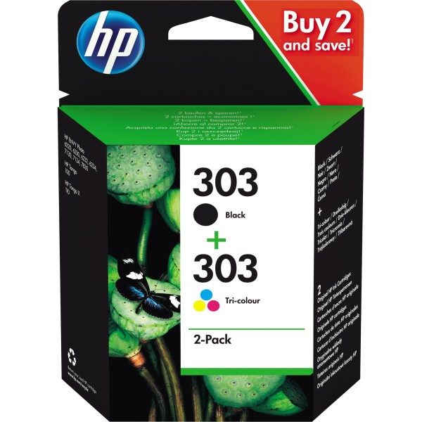 HP Tintenpatrone 3YM92AE 303 sw+c/m/y2 St.