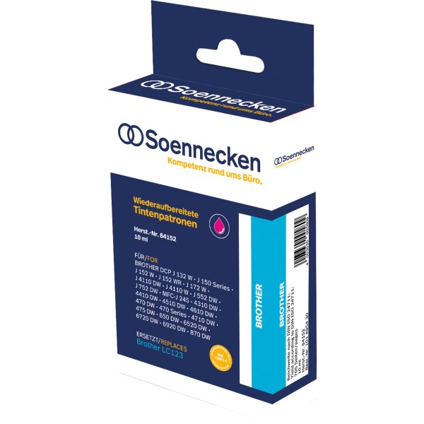 Soennecken Tintenpatrone 84152 wie Brother LC123M magenta