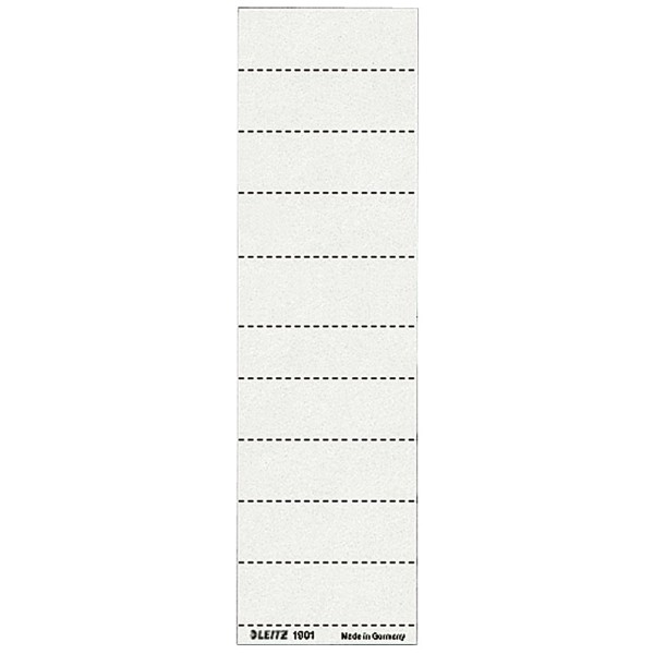 Leitz Beschriftungsschild 19010001 blanko 4zeilig weiß 100 St./Pack.