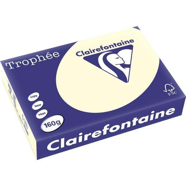 Clairefontaine Kopierpapier 1101C A4 160g sand 250Bl.