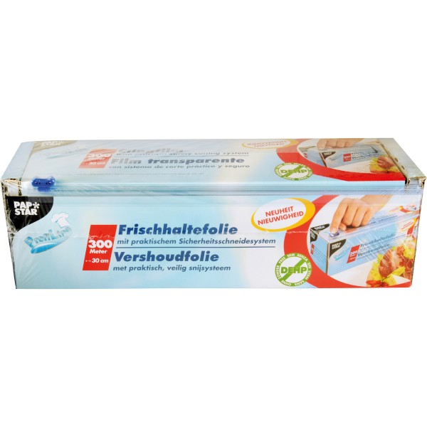 PAPSTAR Frischhaltefolie 10518 30cmx300m transparent