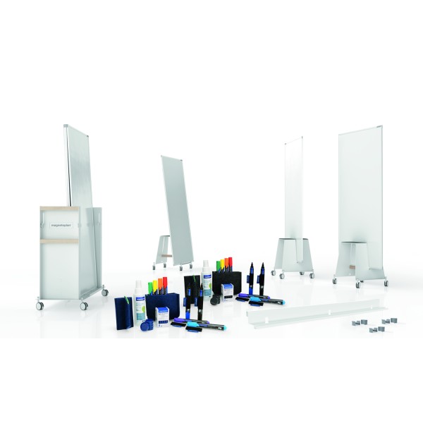 magnetoplan Whiteboard-Bundle 12412392 Medium