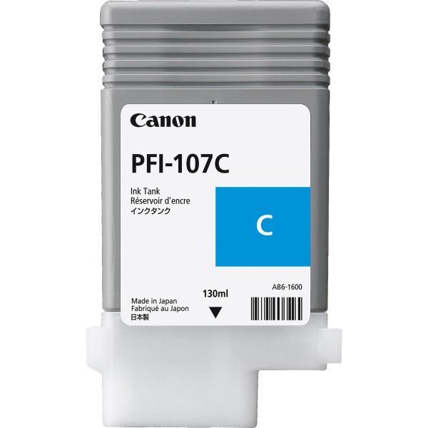 Canon Tintenpatrone 6706B001 PFI107C 130ml cyan