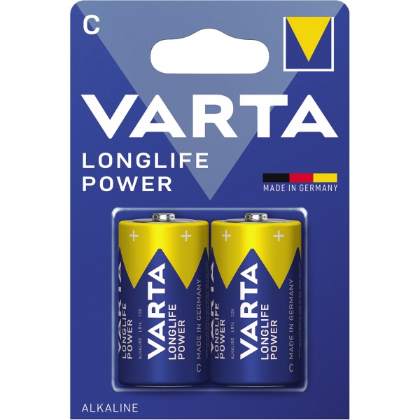 Varta Batterie Longlife Power 04914121412 C 1,5V 2 St./Pack.