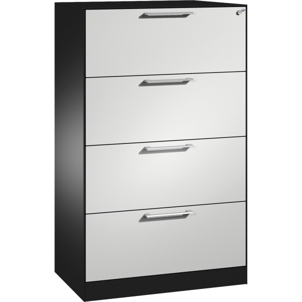 C+P Hängeregistraturschrank Asisto 146023412S10169 A4 2bahnig sgr/lgr