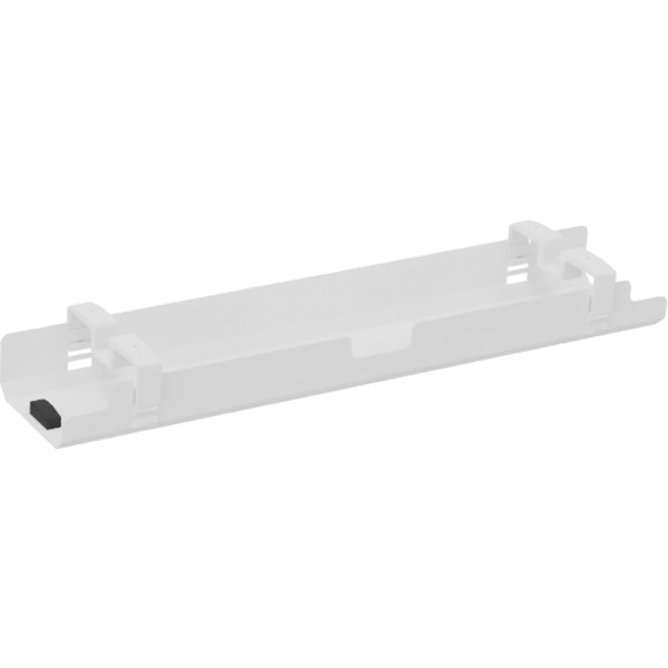 Kabelkanal horizontal beidseitig abklappbar für Tische B1200mm ws