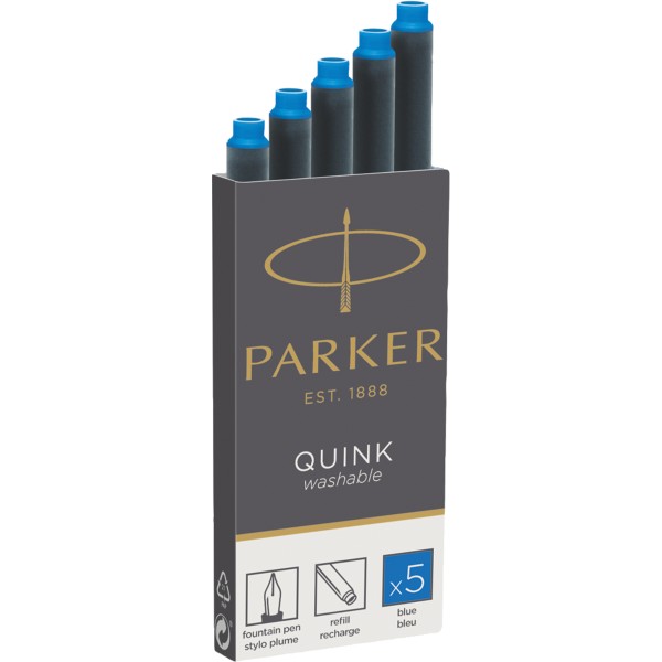 Parker Tintenpatrone QUINK 1950383 Königsbl 5 St./Pack.