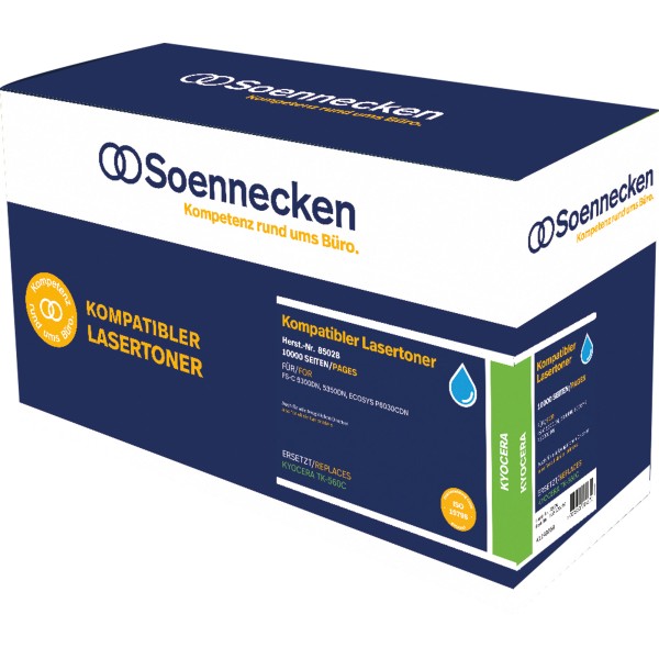 Soennecken Toner 85028 wie Kyocera TK560C cyan