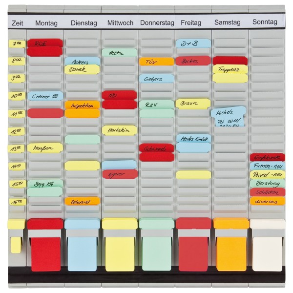 Franken T-Kartentafel OfficePlaner PV1020 47,3x49cm hellgrau +Zubehör