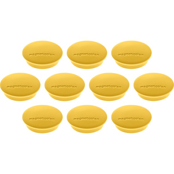 magnetoplan Magnet Discofix Junior 1662102 34mm gelb 10St.