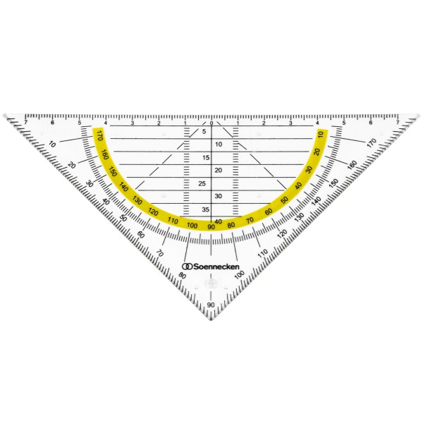 Soennecken Geometriedreieck 1823 Kunststoff rauchgrau