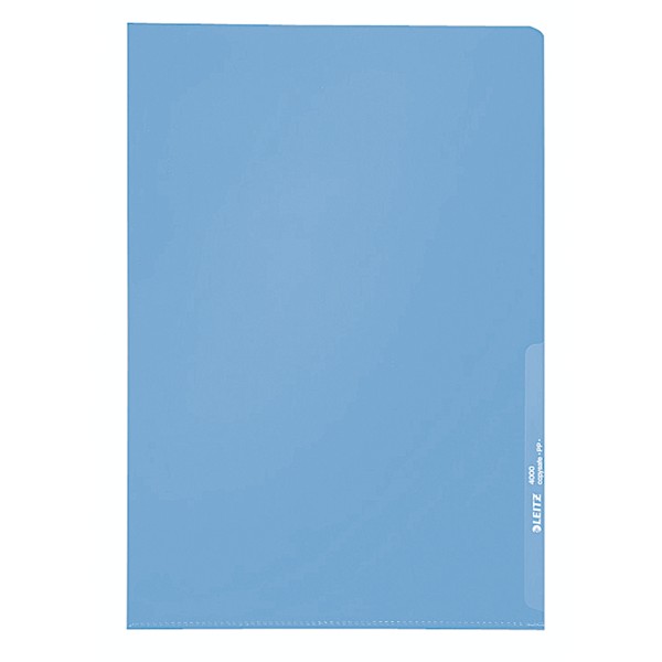 Leitz Sichthülle 40000035 A4 0,13mm PP blau 100 St./Pack.
