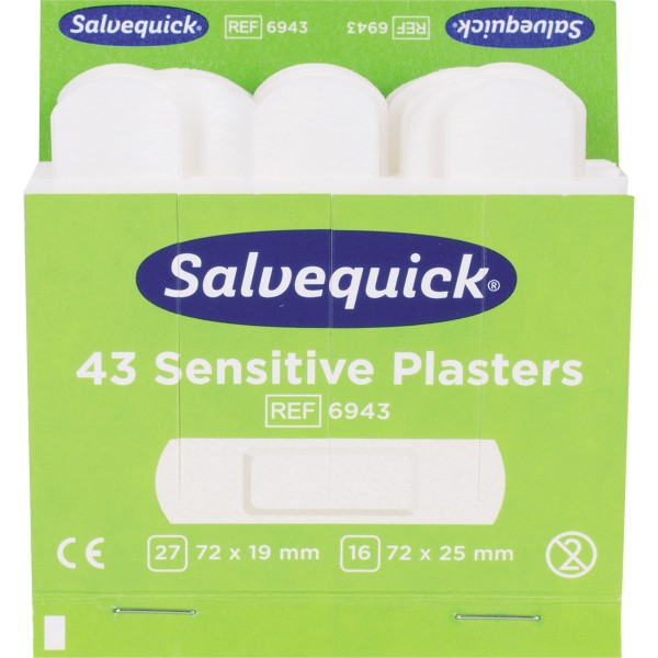 Salvequick Pflaster sensible 6943 Allergiker 43 St./Pack.