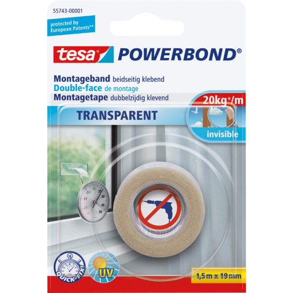 tesa Montageband 55743-00001 transparent