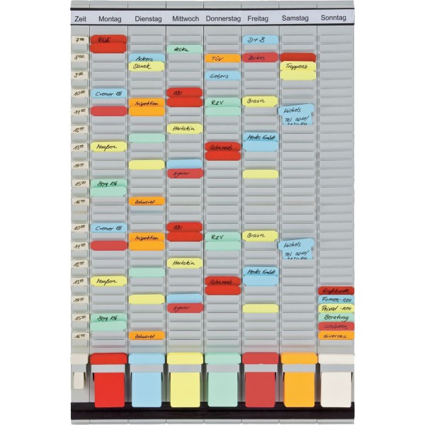 Franken T-Kartentafel OfficePlaner PV-SET3 47,4x78cm hellgrau+Zubehör