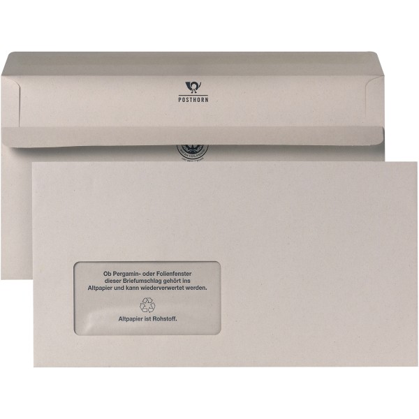 POSTHORN Briefumschlag 02239481 125x235mm mF sk RC gr 1000 St./Pa