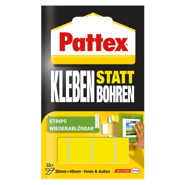Pattex Montage-Klebe-Strips PXMS1 wieder ablösbar 10St