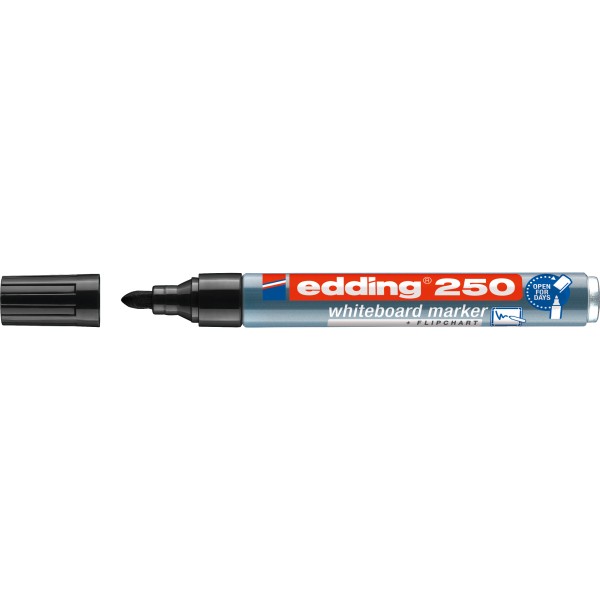 edding Boardmarker 250 4-250001 1,5-3mm Rundspitze nachfüllbar sw